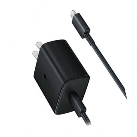 شارژر دیواری اورجینال سامسونگ مدل EP-TA845 به همراه کابل تبدیل USB-C