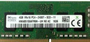 555 رم لپ تاپ هاینیکس ۱۶ گیگ Hynix DDR4 2400MHz