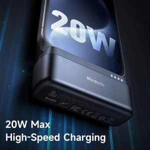پاوربانک 5000 مک دودو مدل MC-6302 توان 20 وات با کانکتور Type-C