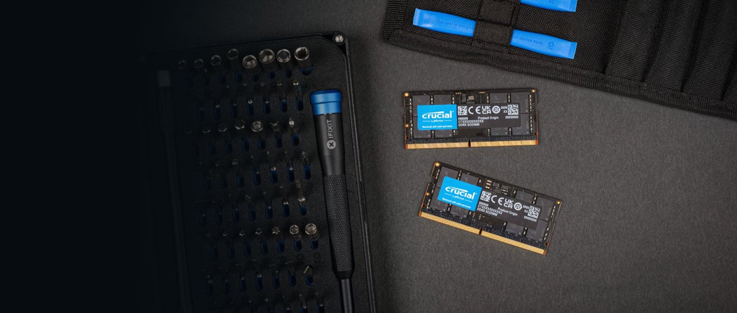 رم لپ تاپ DDR5 تک کاناله 4800 مگاهرتز CL40 کروشیال مدل CT16 ظرفیت 16 گیگابایت