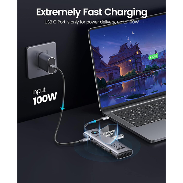هاب تایپ سی 11 پورت اوریکو مدل CX10-11P