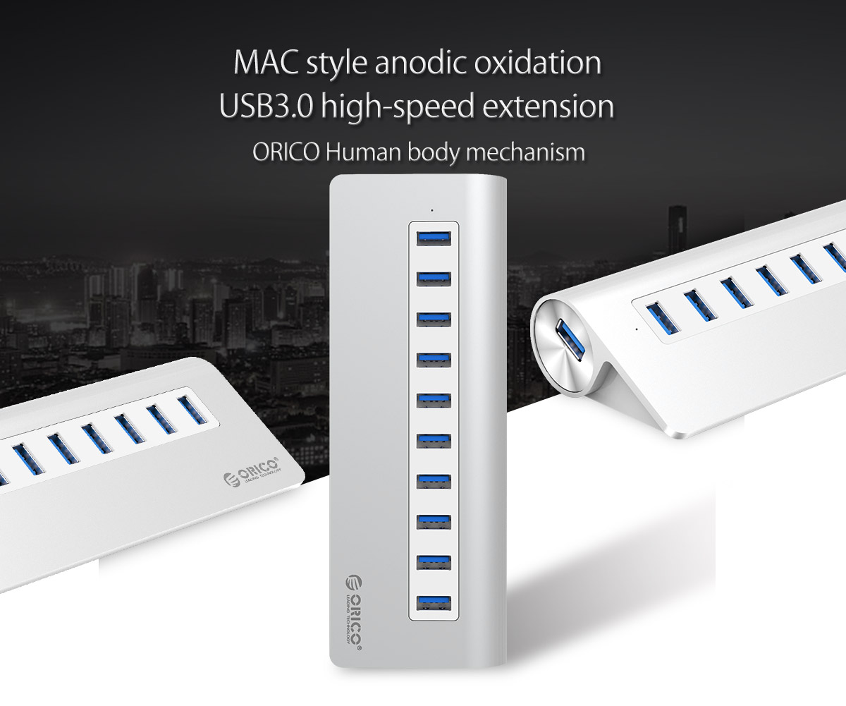 هاب USB 3.0 ده پورت اوریکو مدل M3H10-V1