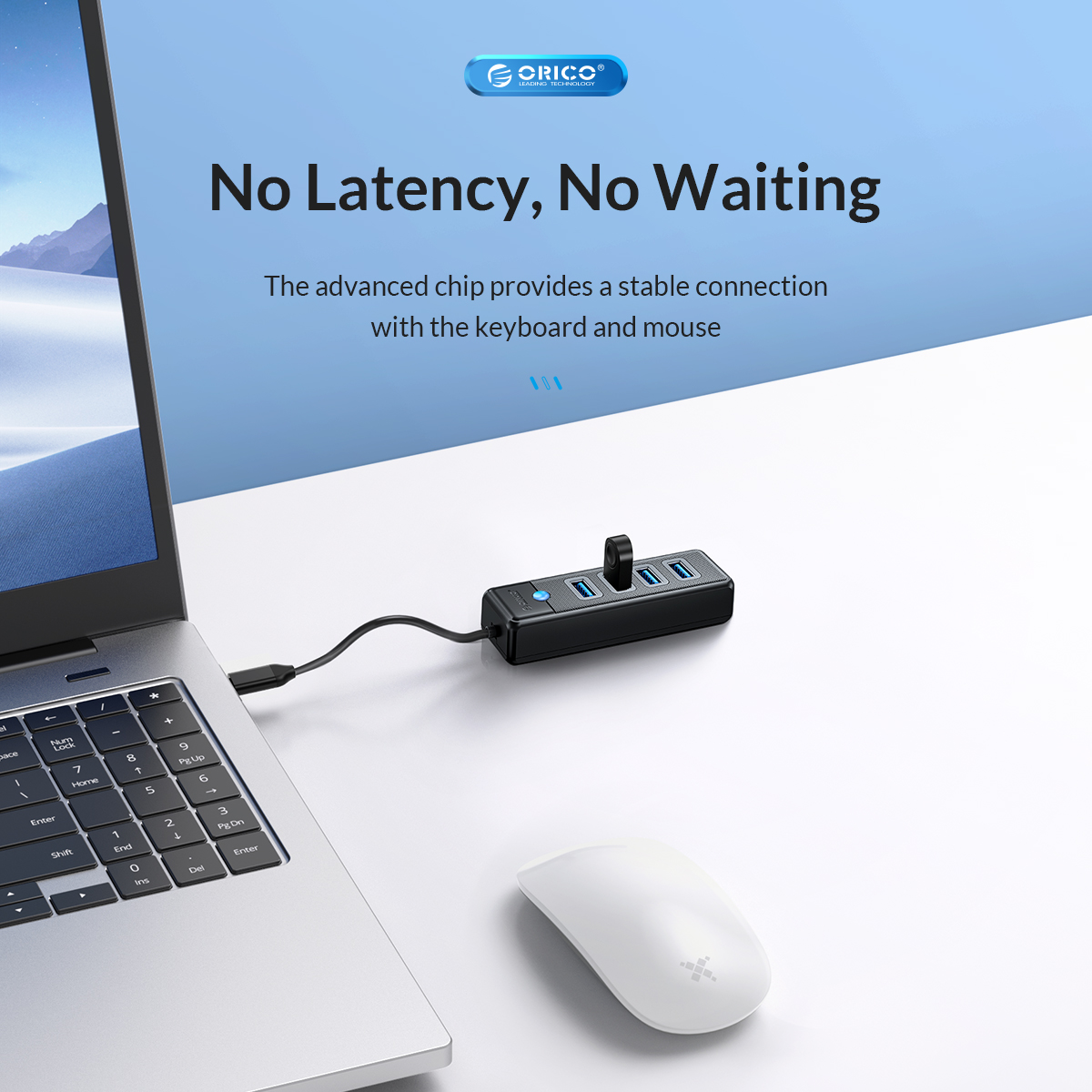 هاب ۴ پورت USB Type-C مدل PW4U-C3
