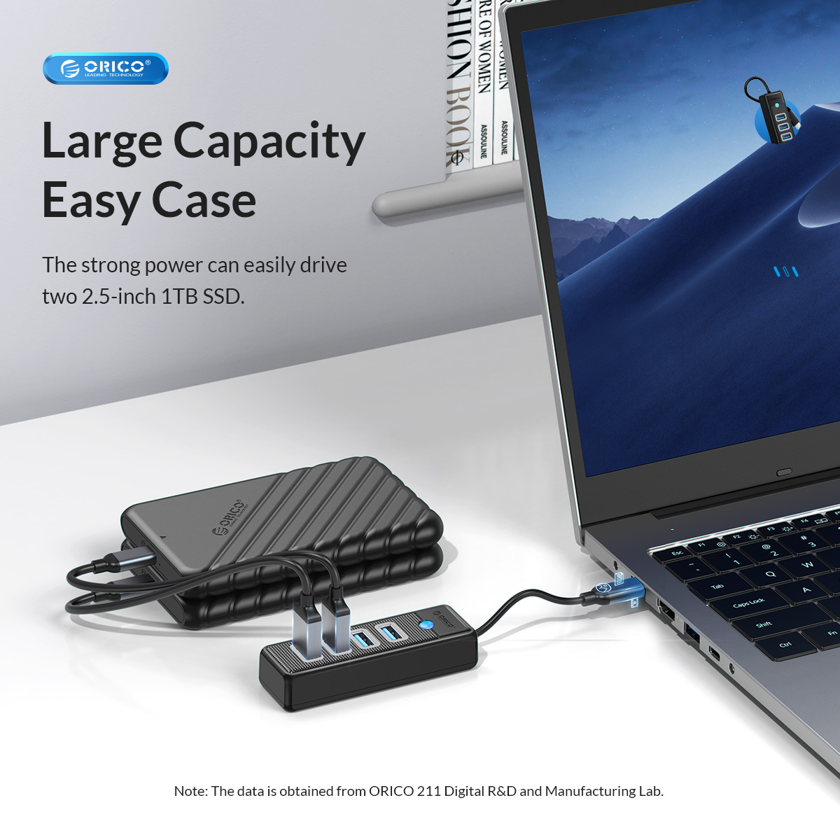 هاب ۴ پورت USB Type-C مدل PW4U-C3
