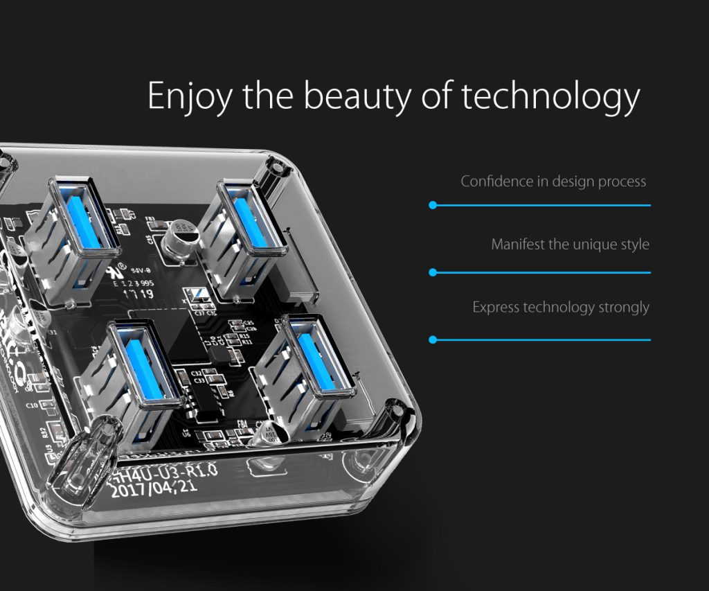 هاب USB 3.0 چهار پورت اوریکو مدل MH4U-U3
