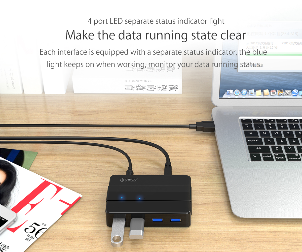 هاب 4 پورت USB3.0 اوریکو مدل H4928-U3