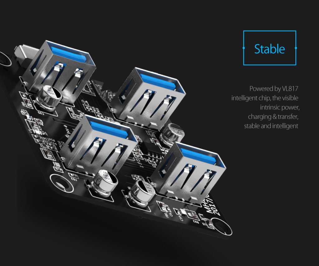 هاب USB 3.0 چهار پورت اوریکو مدل MH4U-U3