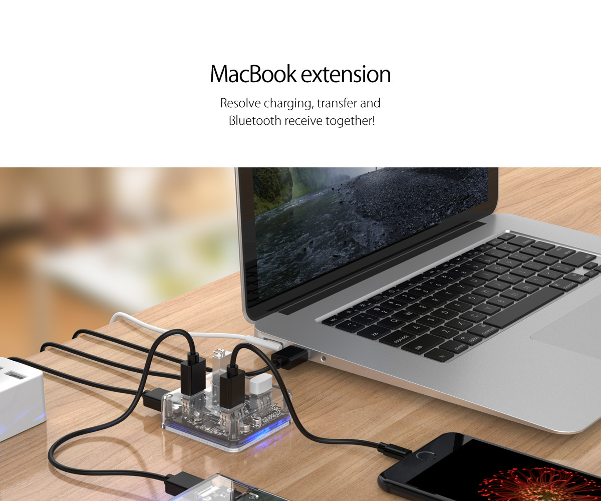 هاب USB 3.0 چهار پورت اوریکو مدل MH4U-U3