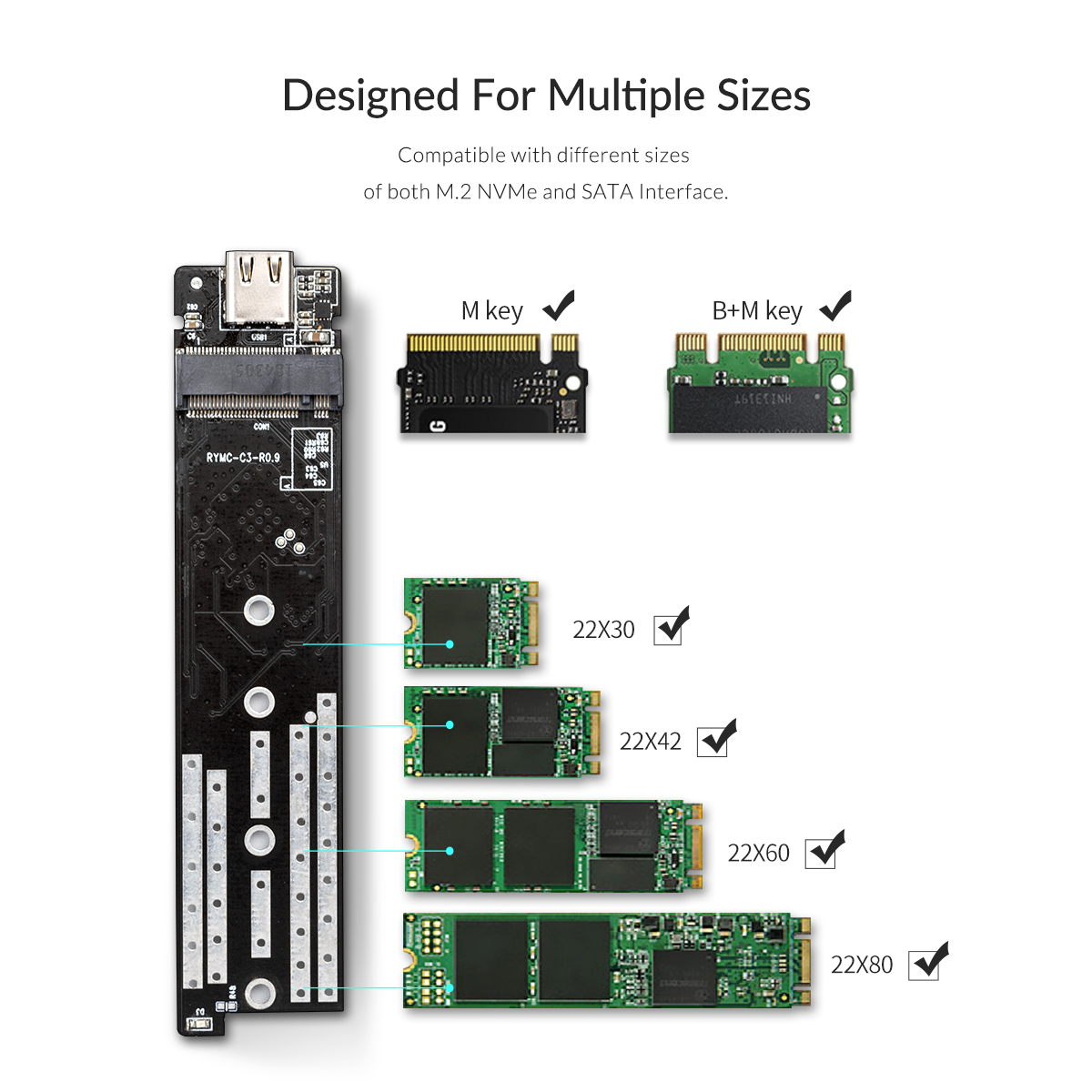 باکس M.2 SSD اوریکو مدل TCM2M-C3