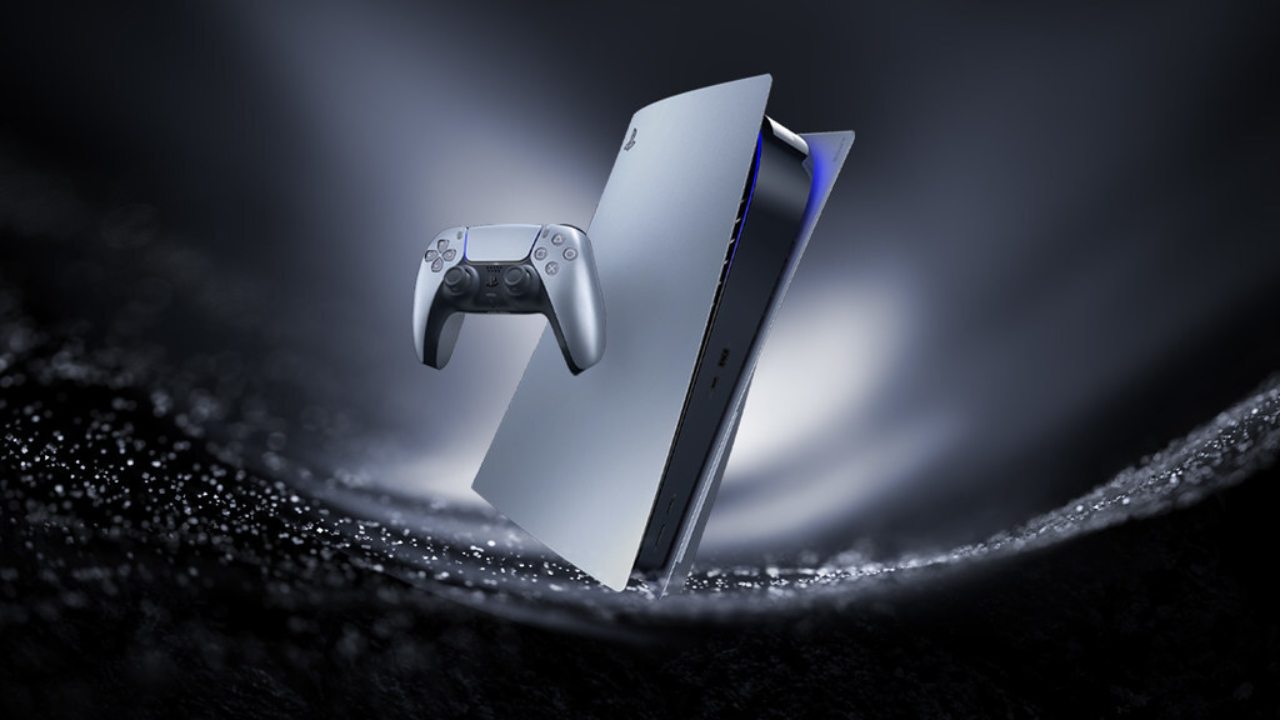 دسته بازی سونی پلی استیشن 5 نقره ای مدل Sony DualSense