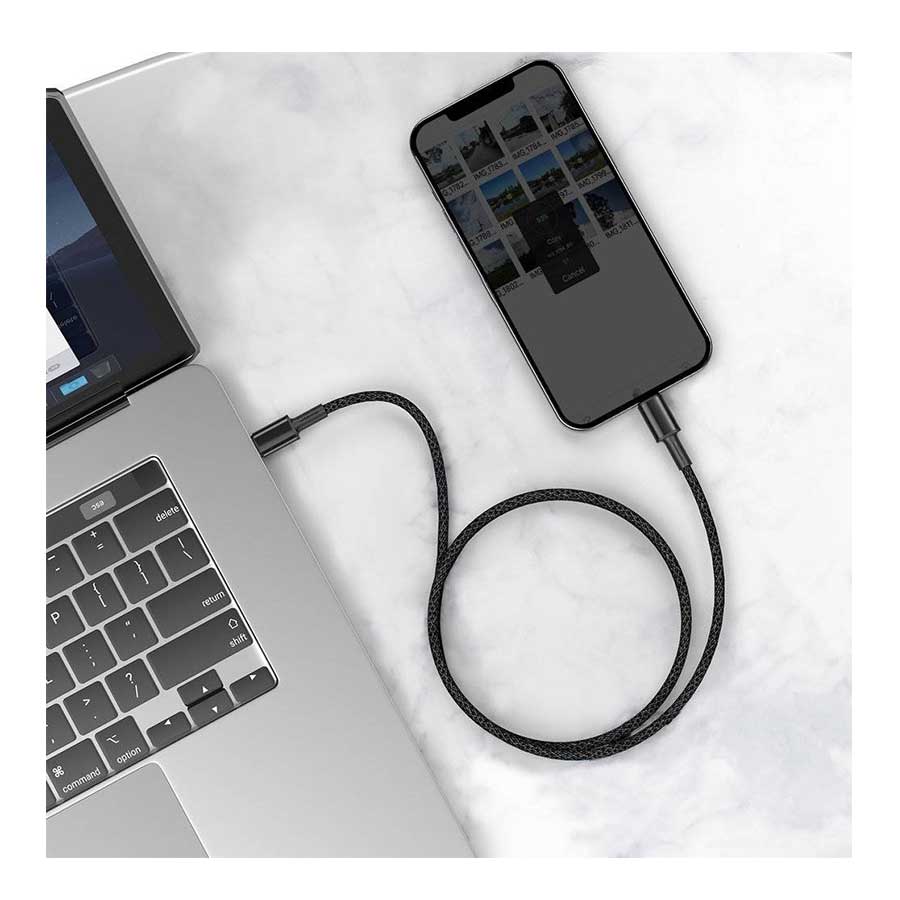 کابل شارژ Type-C به Lightning بیسوس مدل CADH000101 طول 2 متر
