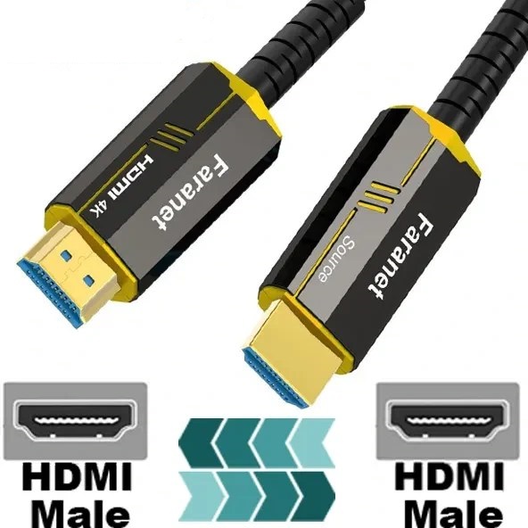 کابل HDMI 4k فیبر نوری فرانت مدل FN-HFC150 طول 15 متر